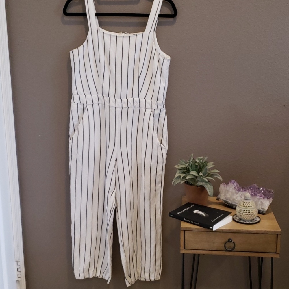 Summery pinstripe jumpsuit